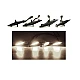 Set 4 lumini de zi si gabarit F3 pentru auto sau autocamioane montaj pe grila 12V/24V Set 4 lumini de zi si gabarit F3 pentru auto sau autocamioane montaj pe grila 12V/24V