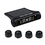 Set 4 senzori de presiune si temperatura anvelope cu afisaj LCD si incarcare Solara
