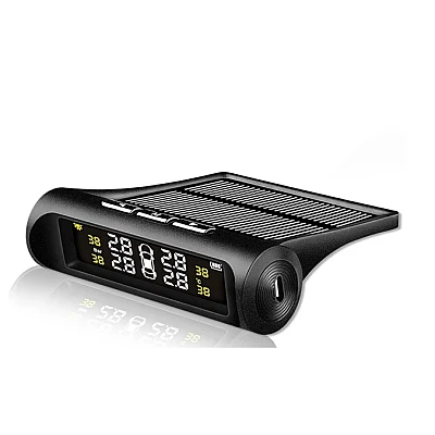 Set 4 senzori de presiune si temperatura anvelope cu afisaj LCD si incarcare Solara Set 4 senzori de presiune si temperatura anvelope cu afisaj LCD si incarcare Solara