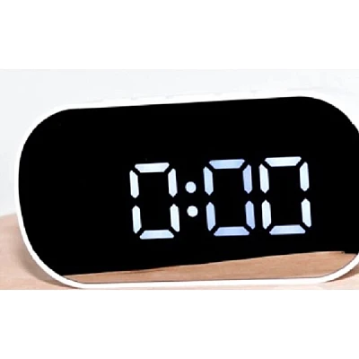 Ceas electronic A118 de masa design modern afisaj LCD alb Ceas electronic A118 de masa design modern afisaj LCD alb