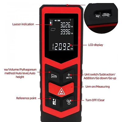 Dispozitiv de masurare a distantei cu laser digital Q CS10 Dispozitiv de masurare a distantei cu laser digital Q CS10