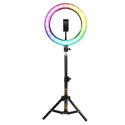 Lampa circulara profesionala LED Ring Light RGB Andowl Q MG34