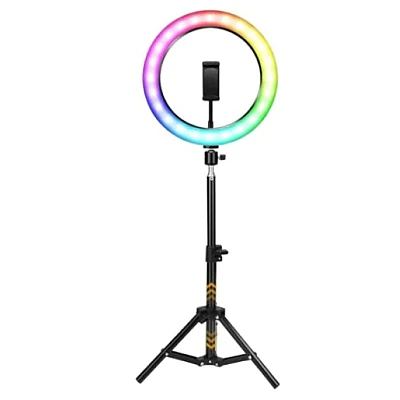 Lampa circulara profesionala LED Ring Light RGB Andowl Q MG34