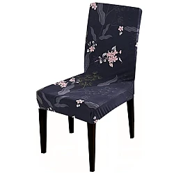 Set 6 huse pentru scaun model cu flori roz CC-80