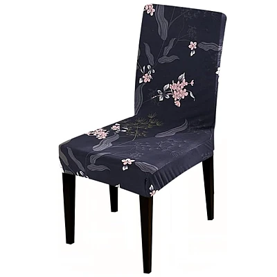Set 6 huse pentru scaun model cu flori roz CC-80 Set 6 huse pentru scaun model cu flori roz CC-80