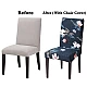 Set 6 huse pentru scaun model Albastru inchis cu flori CC-48 Set 6 huse pentru scaun model Albastru inchis cu flori CC-48