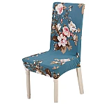 Set 6 huse pentru scaun model ALBASTRE cu floricele CC-106