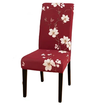 Set 6 huse pentru scaun model ROSII cu flori CC-109 Set 6 huse pentru scaun model ROSII cu flori CC-109