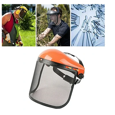 Casca protectie motocoasa cu viziera de plasa MX177 Casca protectie motocoasa cu viziera de plasa MX177