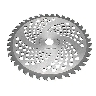 UB Disc cu dinti vidia 255x25.4x40T pentru motocoasa ONDULAT model ROTUND MX1024
