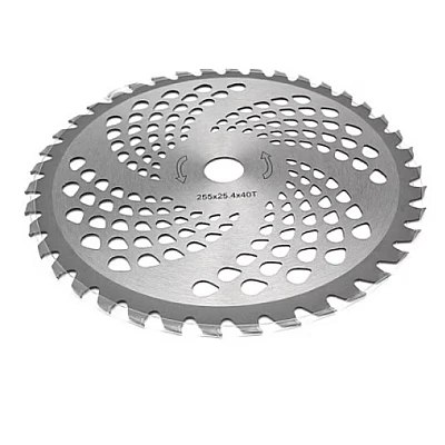 UB Disc cu dinti vidia 255x25.4x40T pentru motocoasa ONDULAT model ROTUND MX1024