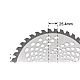 UB Disc cu dinti vidia 255x25.4x40T pentru motocoasa ONDULAT model ROTUND MX1024