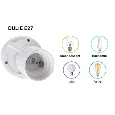 Suport dulie E27 cod Q H201 cu senzor de miscare IR