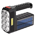 Lanterna de mana 8 LED+COB cu incarcare solara si USB Q SD623