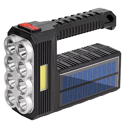 Lanterna de mana 8 LED+COB cu incarcare solara si USB Q SD623 Lanterna de mana 8 LED+COB cu incarcare solara si USB Q SD623