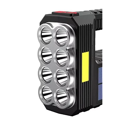 Lanterna de mana 8 LED+COB cu incarcare solara si USB Q SD623 Lanterna de mana 8 LED+COB cu incarcare solara si USB Q SD623