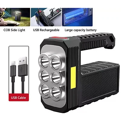 Lanterna de mana 8 LED+COB cu incarcare solara si USB Q SD623 Lanterna de mana 8 LED+COB cu incarcare solara si USB Q SD623
