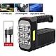 Lanterna de mana 8 LED+COB cu incarcare solara si USB Q SD623 Lanterna de mana 8 LED+COB cu incarcare solara si USB Q SD623
