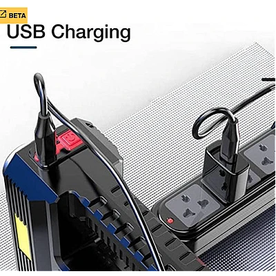 Lanterna de mana 8 LED+COB cu incarcare solara si USB Q SD623 Lanterna de mana 8 LED+COB cu incarcare solara si USB Q SD623