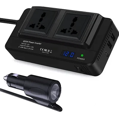 Invertor curent auto 300W 12V/220V USB Q-CC8200 Invertor curent auto 300W 12V/220V USB Q-CC8200