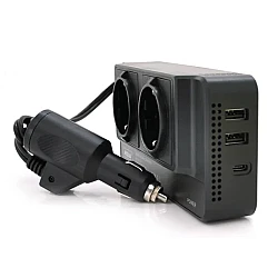 Invertor curent auto 300W 12V/220V USB Q-CC8200 Invertor curent auto 300W 12V/220V USB Q-CC8200
