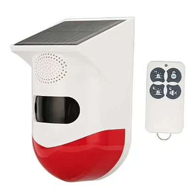 Alarma solara cu telecomanda Q BJ200 pentru exterior Alarma solara cu telecomanda Q BJ200 pentru exterior
