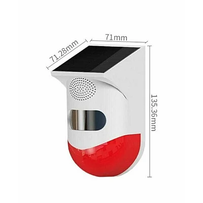 Alarma solara cu telecomanda Q BJ200 pentru exterior Alarma solara cu telecomanda Q BJ200 pentru exterior