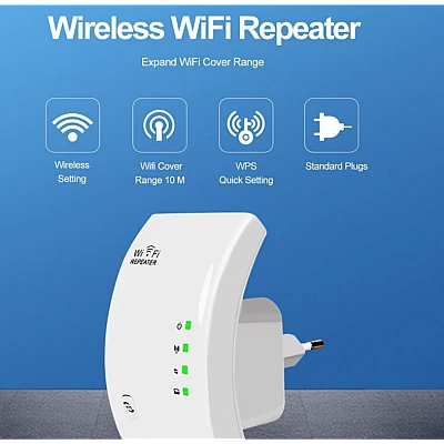 Amplificator wifi Andowl Q 9D functie repeater WiFi 2.4Ghz 100Mbps alb Amplificator wifi Andowl Q 9D functie repeater WiFi 2.4Ghz 100Mbps alb