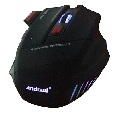 Mouse gaming Andowl model Q 802 negru/rosu Mouse gaming Andowl model Q 802 negru/rosu