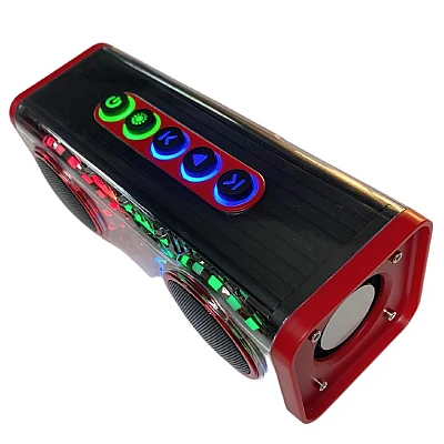Boxa portabila Q YX1010 cu Bluetooth si iluminare RGB Boxa portabila Q YX1010 cu Bluetooth si iluminare RGB
