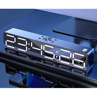Boxa Portabila cu Ceas Alarma SD Bluetooth Andowl QYXB133 Boxa Portabila cu Ceas Alarma SD Bluetooth Andowl QYXB133