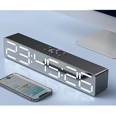 Boxa Portabila cu Ceas Alarma SD Bluetooth Andowl QYXB133 Boxa Portabila cu Ceas Alarma SD Bluetooth Andowl QYXB133