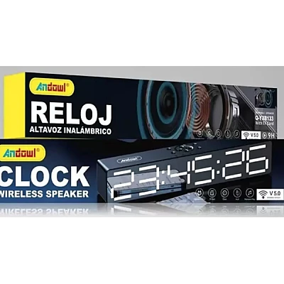 Boxa Portabila cu Ceas Alarma SD Bluetooth Andowl QYXB133 Boxa Portabila cu Ceas Alarma SD Bluetooth Andowl QYXB133