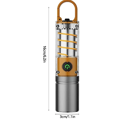 Mini lanterna de mana 808 PRO cu 4 moduri de iluminare Mini lanterna de mana 808 PRO cu 4 moduri de iluminare