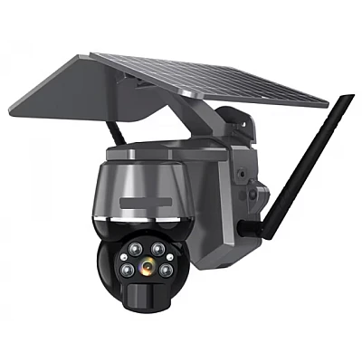 Camera de supraveghere SIM 4G Q S808 4MP exterior senzor miscare panou solar rotire din aplicatie Camera de supraveghere SIM 4G Q S808 4MP exterior senzor miscare panou solar rotire din aplicatie