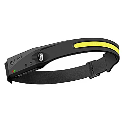 Lanterna de cap cu acumulator G28 frontala cu SENZOR de miscare banda leduri