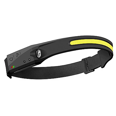 Lanterna de cap cu acumulator G28 frontala cu SENZOR de miscare banda leduri Lanterna de cap cu acumulator G28 frontala cu SENZOR de miscare banda leduri