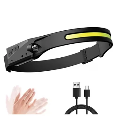 Lanterna de cap cu acumulator G28 frontala cu SENZOR de miscare banda leduri Lanterna de cap cu acumulator G28 frontala cu SENZOR de miscare banda leduri