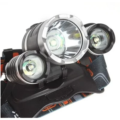 Lanterna frontala RJ 3000 Aluminiu Led 3 x CREE-XM-L T6 3000 Lumeni