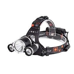 Lanterna frontala RJ 3000 Aluminiu Led 3 x CREE-XM-L T6 3000 Lumeni