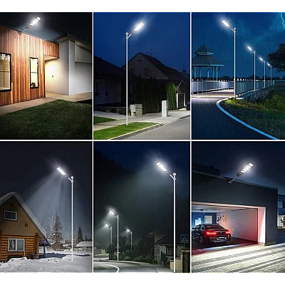 Lampa Solara Stradala Dreptunghiulara 600W cu 12 casete Lampa Solara Stradala Dreptunghiulara 600W cu 12 casete