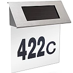 Numar casa solar LED fixare perete 20x18 cm