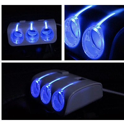 Priza Bricheta Auto Cu 3 Iesiri + 2 USB-uri Pentru Alimentare Dispozitive Alb Priza Bricheta Auto Cu 3 Iesiri + 2 USB-uri Pentru Alimentare Dispozitive Alb