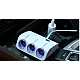 Priza Bricheta Auto Cu 3 Iesiri + 2 USB-uri Pentru Alimentare Dispozitive Alb Priza Bricheta Auto Cu 3 Iesiri + 2 USB-uri Pentru Alimentare Dispozitive Alb