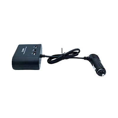 Priza auto 3 cai si USB 120W Olesson 1653 Priza auto 3 cai si USB 120W Olesson 1653
