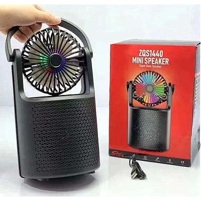 Boxa portabila cu bluetooth ZQS1440 si mini ventilator Boxa portabila cu bluetooth ZQS1440 si mini ventilator