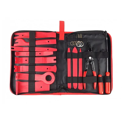 Set HUSA 19 piese extractoare pentru radio tapiterie cleme auto Set HUSA 19 piese extractoare pentru radio tapiterie cleme auto