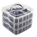  Set 620 piese cleme clipsuri si pini fixare auto plastic