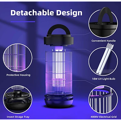 Lampa portabila UV anti tantari Bug Zapper Lampa portabila UV anti tantari Bug Zapper