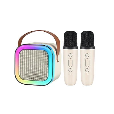 Set 2 Microfoane Karaoke cu boxa portabila K12 Set 2 Microfoane Karaoke cu boxa portabila K12